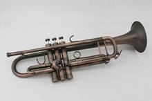 Margewate trompete bb retrô com bocal, acessórios de trompete em cobre vermelho b com bocal e capa de boa qualidade 2024 - compre barato