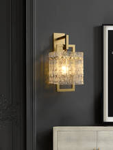Luz de luxo pós-moderna lâmpada de parede sala de estar corredor villa escada quarto cabeceira lâmpada de parede 2024 - compre barato