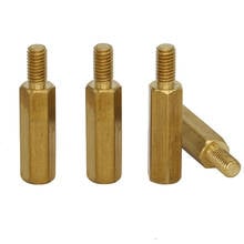 M3 M3*12 M3x12 M3*13 M3x13 4 6 Brass Single End Stud Pillar Male To Female Nut Hex Hexagon Stand off Standoff Stand-off Spacer 2024 - buy cheap