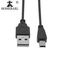Кабель зарядный HOMEBARL Mini USB, 5 контактов, для синхронизации данных, для MP3, MP4, MP5 плееров, камер 2024 - купить недорого