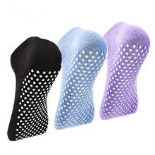 Soft Cotton Yoga Socks Women Foot Protect Indoor Fitness Backless Non-Slip Sports Socks Damping Pilates Ballet Dance Socks 2024 - buy cheap