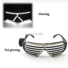 New Type 6 Colors Choice LED Glow Glasses 5V LED Light up Glasses LED Glasses DJ Rave Night Sunglasses Decor 2024 - buy cheap