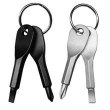 Keychain Pocket Repair Tool Key Ring Screwdriver Portable Phillips Slotted Screwdriver Outdoor Camp Hike Multi Mini Gadget 2024 - buy cheap