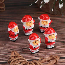 5PCS Lovely Mini Christmas Model Decoration Figure Toy Santa Claus Snowman DIY Resin Craft Small Ornaments 2024 - buy cheap