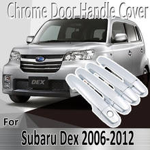 Наклейки для Subaru Dex 2006 ~ 2012 2007 2008 2009 2010 2011, Декоративные Хромированные накладки на дверные ручки, автомобильные аксессуары 2024 - купить недорого