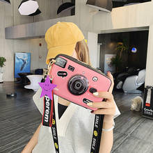 Забавная женская кожаная сумка-мессенджер через плечо в стиле ретро, сумка-тоут для покупок в форме камеры, женская маленькая сумка на молнии, 2019 2024 - купить недорого