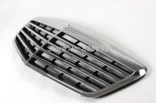 Chrome+Black W221 facelift Car front bumper radiator mesh grill, auto grills for Mercedes-Benz S-class S320 C216 S600 2009-2013 2024 - compre barato