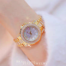 Reloj de lujo de cuarzo con diamantes para mujer, pulsera de cristal con diamantes de imitación, regalo 2024 - compra barato