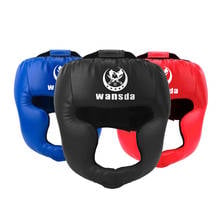 Engrenagem de proteção guarda cabeça treinamento boxe profissional sanda engrenagem de proteção capacete fechado muay thai combate 2024 - compre barato