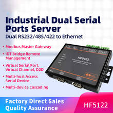 HF5122 RJ45 RS232/485/422 Serial To Ethernet Free RTOS Serial 2 Port Transmission Converter Serial Server（equal to 2pcs HF5111B） 2024 - buy cheap