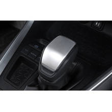 Mycarsogood-perilla de palanca de cambios de coche, accesorio ABS de carbono/mate para Toyota Highlander Kluger 2020 2021, cubierta embellecedora de manija, 1 pieza 2024 - compra barato