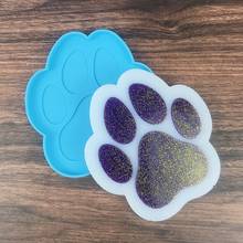 Dogs Paw Coaster Epoxy Resin Mold Cup Mat Pad Silicone Mould DIY Crafts Decorations Ornaments Casting Tool 2024 - buy cheap