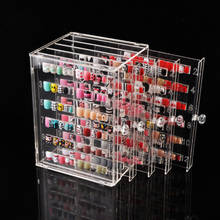 Fake Nail Tips Storage Box Nails Art Decoration Container Display Case Acrylic Nail Showing Box Transparent 5 Drawers 2024 - buy cheap
