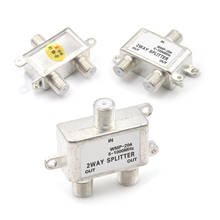 Divisor de señal de TV de 2 vías, divisor diplexor Coaxial satelital, 5-1000 MHz F, 1 unidad 2024 - compra barato