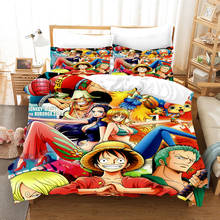 Bedding Set ONE PIECE Japan Cartoon Anime Luffy Chopper Duvet Cover for Kids Bed Cover 3D Quilt Children Home Textiles 2/3PCS 2024 - buy cheap