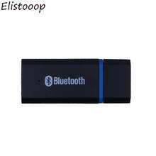 Elistooop-minireceptor de Audio y música para coche, Kit de adaptador inalámbrico con Bluetooth, reproductor MP3, Cable auxiliar, Dongle, USB, 3,5mm, para teléfono 2024 - compra barato