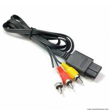 Для N64 SNES Gamecube 6FT RCA AV TV Аудио Видео стерео кабель Шнур для Nintendo 64 изысканный дизайн прочный 2024 - купить недорого