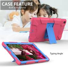 Kids Safe Armor Stand Cover Case For Samsung Galaxy Tab A 10.1 2019 SM-T510 SM-T515 T510 T515 Shockproof Silicon PC Tablet 2024 - buy cheap