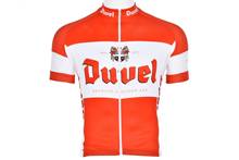 DUVEL BEER Team красная Классическая велосипедная одежда из Джерси для гонок летняя велосипедная одежда с коротким рукавом Ropa Ciclismo Maillot 2024 - купить недорого