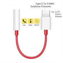 For oneplus 6T 7Pro usb Type C To 3.5mm Earphone Jack Adapter Aux Audio 2024 - buy cheap