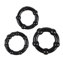 3 pcs/set Cock Ring Penis Sleeve Sex Products Silicone Black/White Sex toys for Men Male Penis Ring Delay Ejaculation 2024 - buy cheap