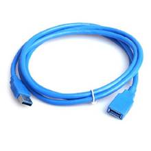 3ft azul usb 3.0 tipo um macho para uma fêmea super velocidade extensão cabo conversor adaptador de conexão do computador cabo 2021 novo 2024 - compre barato