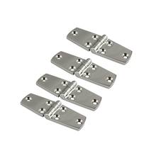 4PCS Stainless Steel 316 High Mirror Polish Boat Hinge With 6 Holes 102mm Hinges Marine 2024 - buy cheap