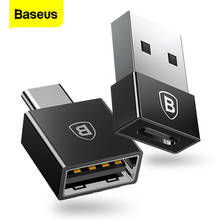 Адаптер Baseus OTG USB Type C, преобразователь данных USB в Type-c OTG, адаптер для Samsung S9 S8 Xiaomi, зарядное устройство для планшета USB-C Cabo 2024 - купить недорого