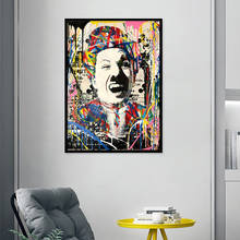 Wall Art Home Decor Street Graffiti Hd Print Abstract Modular Picture Chaplin Posters Vintage Canvas Painting For Bedroom Frame 2024 - buy cheap