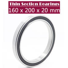 6832 2RS Bearing 160*200*20 mm ( 1 PC ) Metric Thin Section Bearings 61832 2RS 2024 - buy cheap