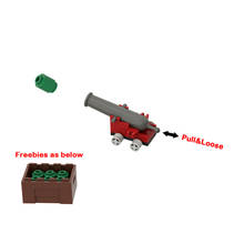 Cannon Gun Building Blocks 2527 84943 Kids Assembled Toys MOC Military Handmade Design Bricks ABS Plastic Compatible Major Brand 2024 - buy cheap