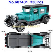 607401 330pcs Classic Vintage Green Car Building Blocks Toy 2024 - buy cheap