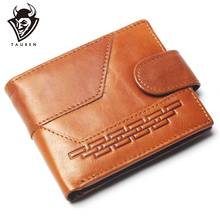 New Coin Purse Cheap Mens Geometric Mosaic Style Wallet Genuine Leather For Men Card Holder Strong 2024 - buy cheap