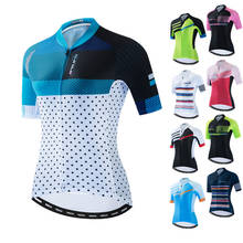 Camisetas de Ciclismo para mujer, ropa de bicicleta de montaña, Maillot de manga corta, camiseta de Ciclismo de montaña, 2021 2024 - compra barato