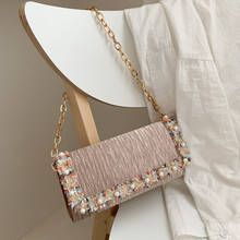 Lace Pearl Clutch Bag for Women Luxury Ladies Handbag Wedding Clutch Purse Party Banquet Small Chain Shoulder Bag ZD1773 2024 - buy cheap