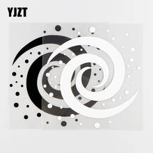 YJZT-pegatina de vinilo para coche, calcomanía de galaxia en espiral, color negro/plateado, 14,4x15,2 cm, 10A-0193 2024 - compra barato