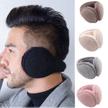 Fashion Foldable Unisex Knitted EarMuffs Winter Warm Plus Velvet EarMuff Women Men Knitted Ear Muffs Adult Thicken Earmuffs 2024 - buy cheap