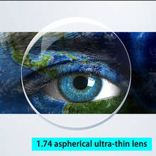 ZT 1,74 высокий индекс ультра тонкие линзы HMC асферические линзы для UV400 близорукость очки прозрачные оптические рецептурные линзы по индивидуальному заказу Uncut 2024 - купить недорого