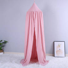 Algodão dossel bebê mosquito net crianças jogar tenda anti mosquito princesa cama redonda dossel crianças meninos meninas decoração do quarto 2024 - compre barato