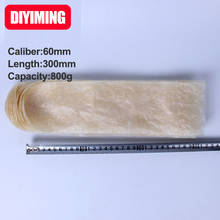 10 PCS Sausage Casing Caliber 60mm Length 300mm Capacity 0.8kg Sausage Stuffer Meat Cover Sausage Shell Meat Sausage Skin 2024 - buy cheap