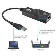 Wired Usb 3.0 To Gigabit Ethernet Plastic Rj45 Lan (10/100/1000) Mbps Network Adapter Ethernet Network Card For Pc 2024 - buy cheap
