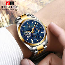 Tevise 2021 Top Brand Men Mechanical Watch Automatic Fashion Luxury Stainless Steel Male Clock Relogio Masculino Drop Shipping 2024 - buy cheap