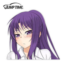 Jump Time D-Frag! Karasuyama Chitose 10.6 Sexy Big Head Anime Girl Vinyl Decal Waifu Peeker Car Stickers 2024 - buy cheap