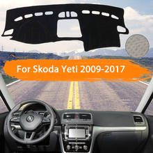 Capa para painel de autos, capa para skoda yeti 2009 ~ 2017, 2010, 2011, 2012, 2013 2024 - compre barato