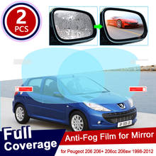 for Peugeot 206 206+ 206cc 206sw CC SW 1998~2012 Full Cover Anti Fog Film Rearview Mirror Rainproof Anti-Fog Films Accessories 2024 - buy cheap