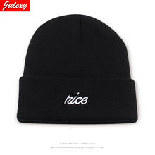 2021Hat Women Fashion Embroidery Letters Wild Wool Hat Autumn And Winter Korean Youth Black Casual Simple Knitted Hat Men's Cap 2024 - buy cheap