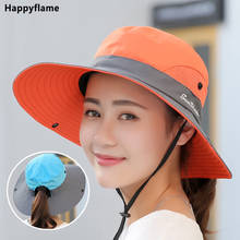 New Parent-child Fishing Hat Outdoor UV Protection UPF 50+ Sun Hat Bucket Hat Women's Panama Hat Summer Wide Brim Bob Hiking Hat 2024 - buy cheap