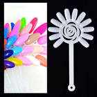 10Pcs Round Transparent Color  Nail Color Cards Hree-dimensional Display Board Nail Art Template Display Board 2026 - buy cheap