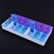 1PC 2 Row 14 Grids Medicine Storage Organizer Container Case Weekly 7 Days Tablet Pill Drug Box Holder Dispenser Health Care 2024 - buy cheap