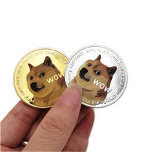 Funny Dogecoin ‘rich very currency wow much ’Commemorative Coins Collection Souvenir Home Decoration Crafts Desktop Ornaments 2024 - buy cheap